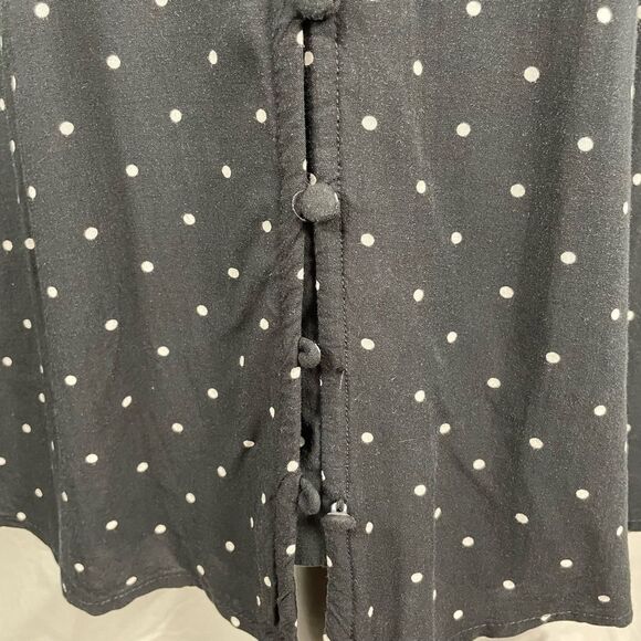Abercrombie And Fitch Navy Blue Polka Dot Mini Dress - Women’s S - Picture 5 of 8